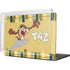 Looney Tunes Tasmanian Devil Swirl Cream MacBook Cases